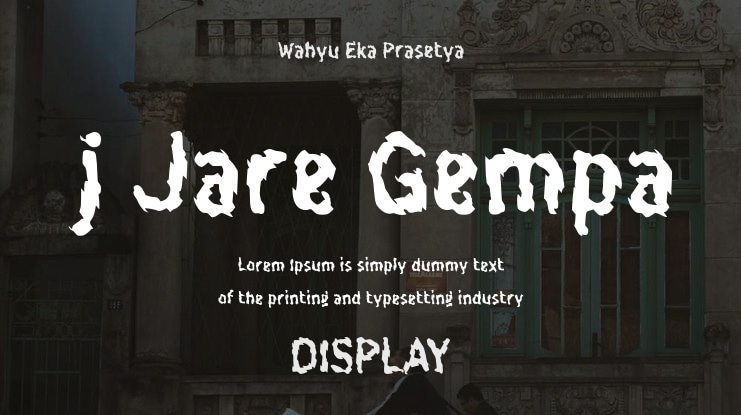 j Jare Gempa Font