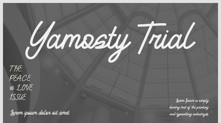 Yamosty Trial Font
