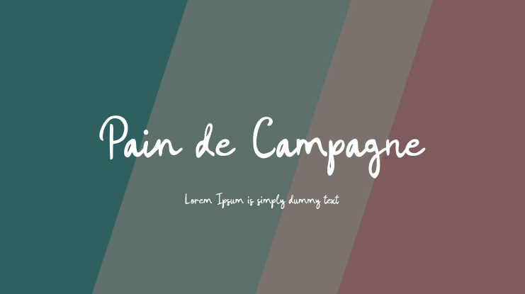 Pain de Campagne Font