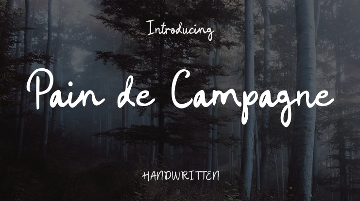 Pain de Campagne Font