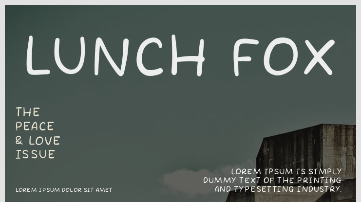 Lunch Fox Font
