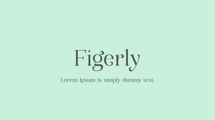 Figerly Font