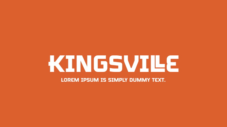 Kingsville Font
