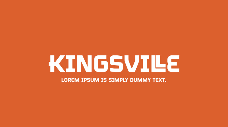 Kingsville Font