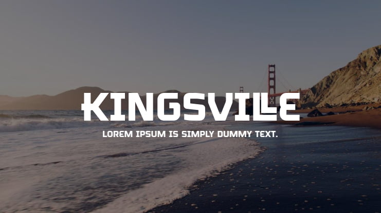 Kingsville Font