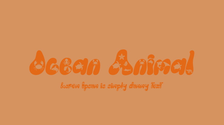Ocean Animal Font
