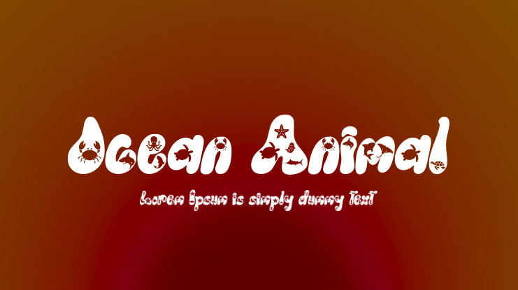 Ocean Animal Font