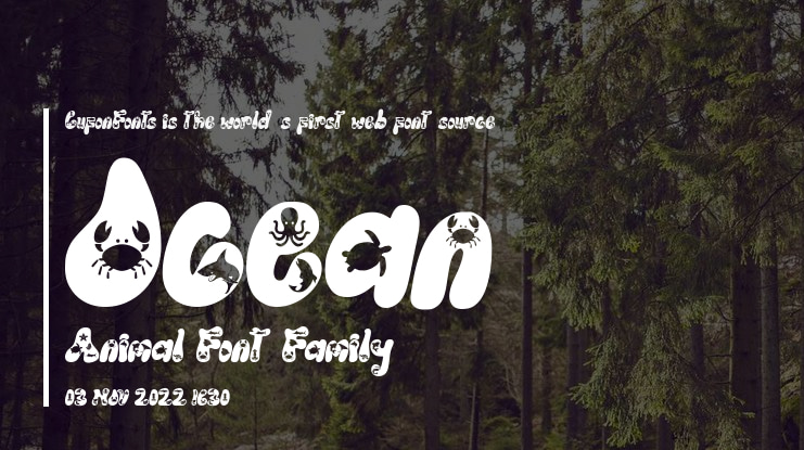 Ocean Animal Font