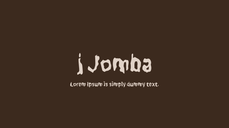 j Jomba Font