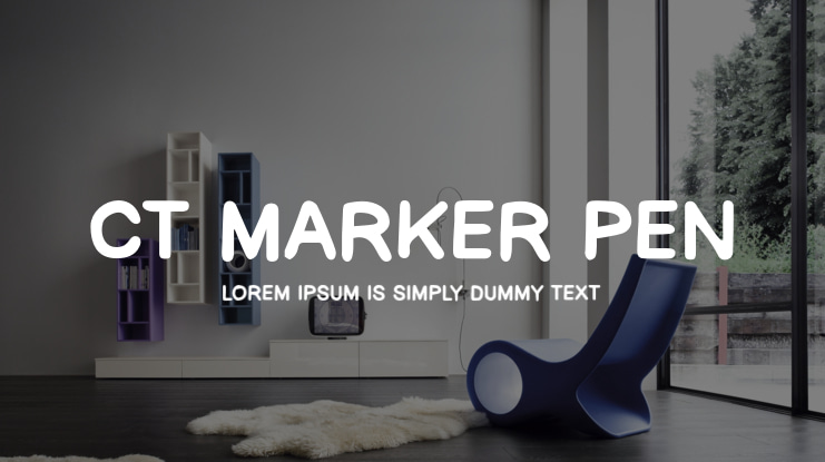 CT Marker Pen Font