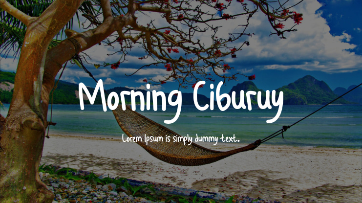 Morning Ciburuy Font