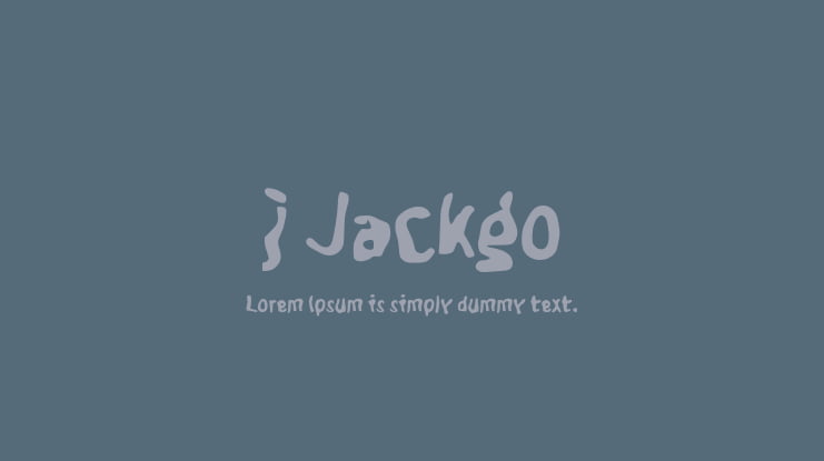 j Jackgo Font