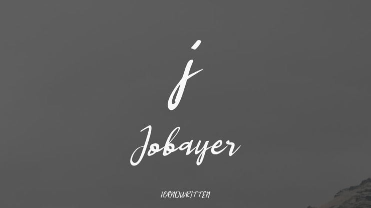 j Jobayer Font