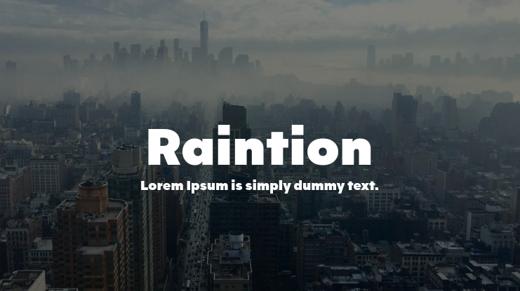 Raintion Font