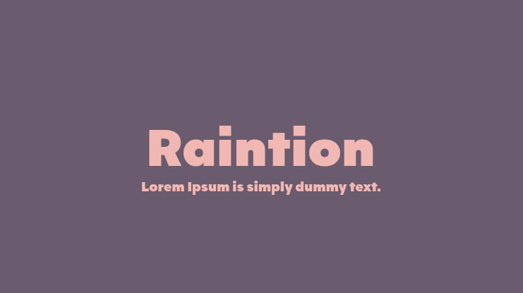 Raintion Font