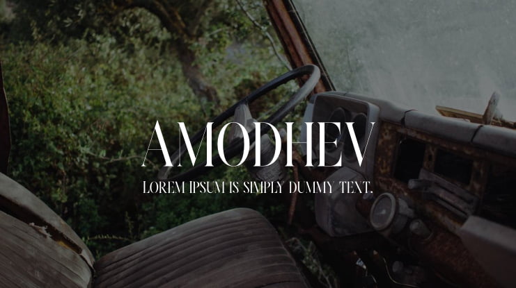 Amodhev Font