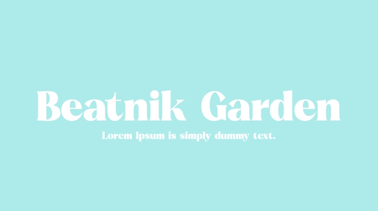 Beatnik Garden Font