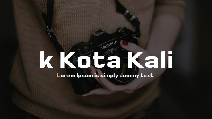k Kota Kali Font