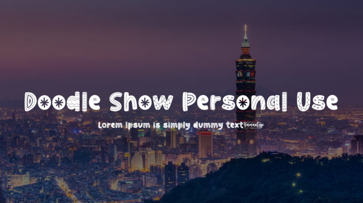 Doodle Show Personal Use Font