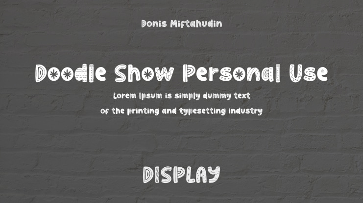 Doodle Show Personal Use Font