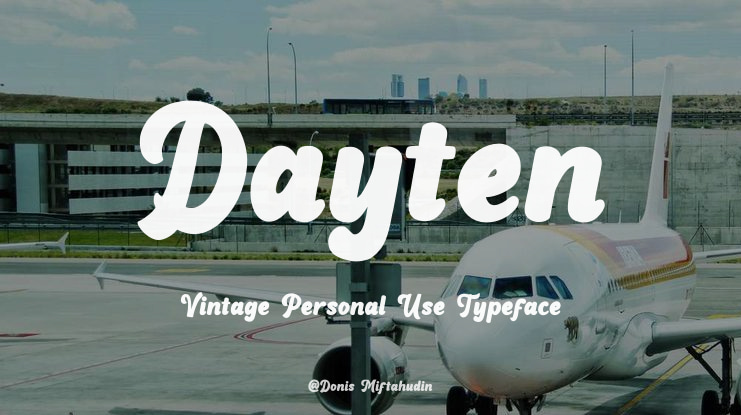 Dayten Vintage Personal Use Font