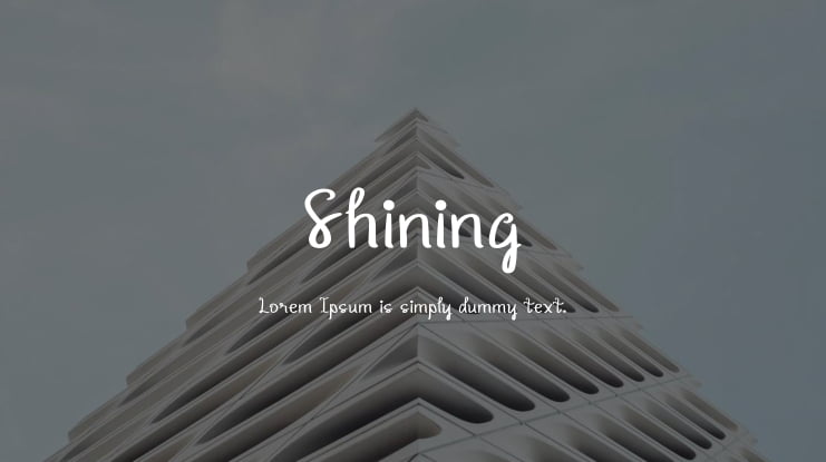 Shining Font