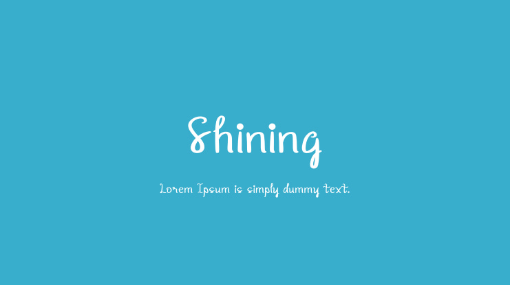 Shining Font