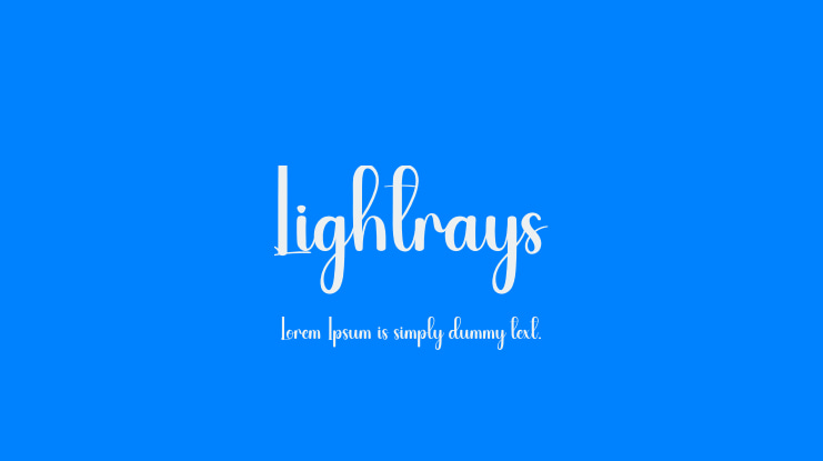 Lightrays Font