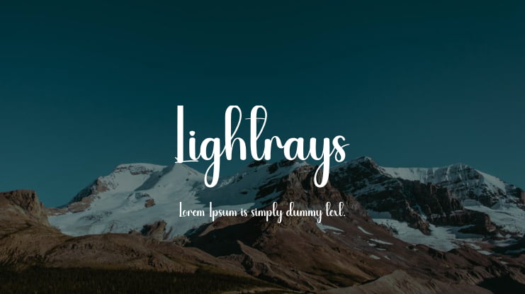 Lightrays Font