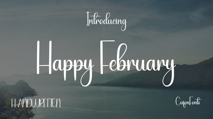 Happy February Font