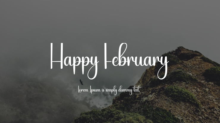 Happy February Font