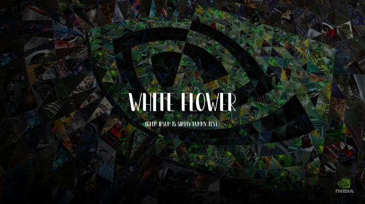 White Flower Font