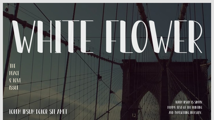 White Flower Font