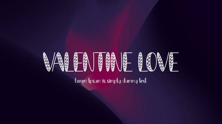 VALENTINE LOVE Font