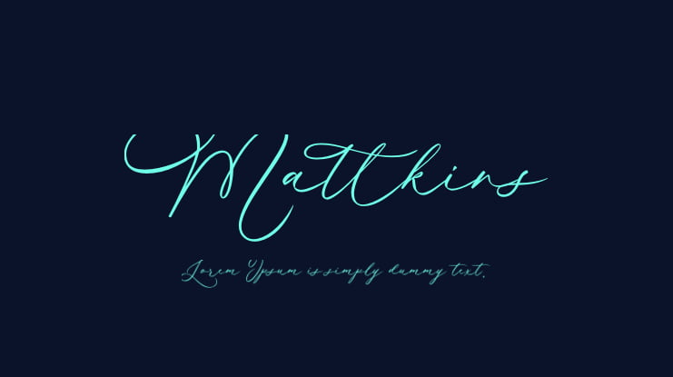 Mattkins Font
