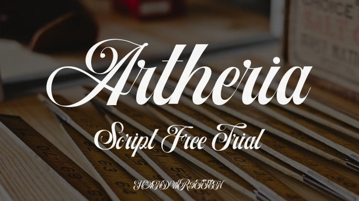 Artheria Script Free Trial Font