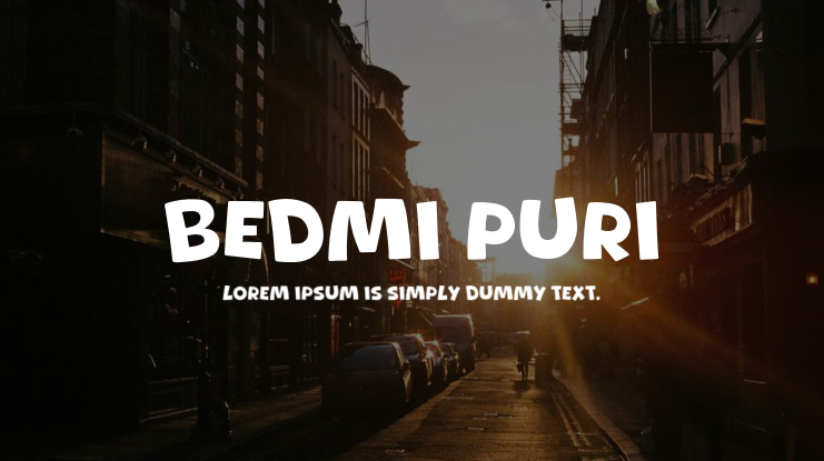 Bedmi Puri Font