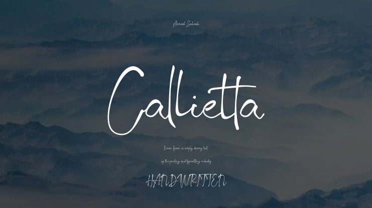 Callietta Font