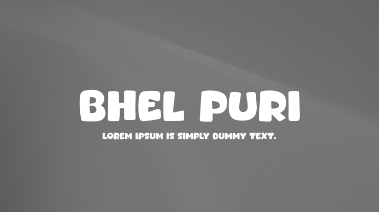 Bhel Puri Font