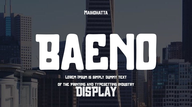 BAENO Font