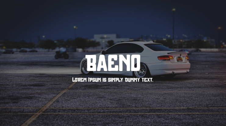 BAENO Font