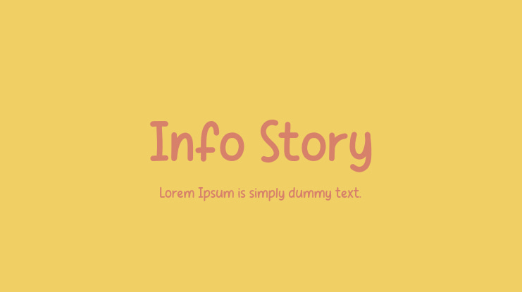 Info Story Font