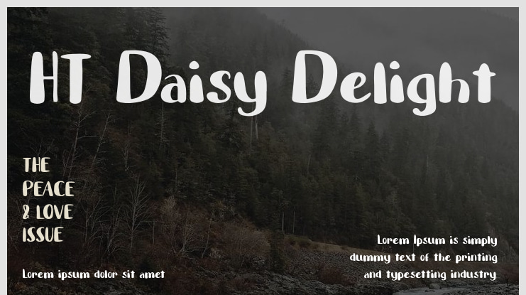 HT Daisy Delight Font Family