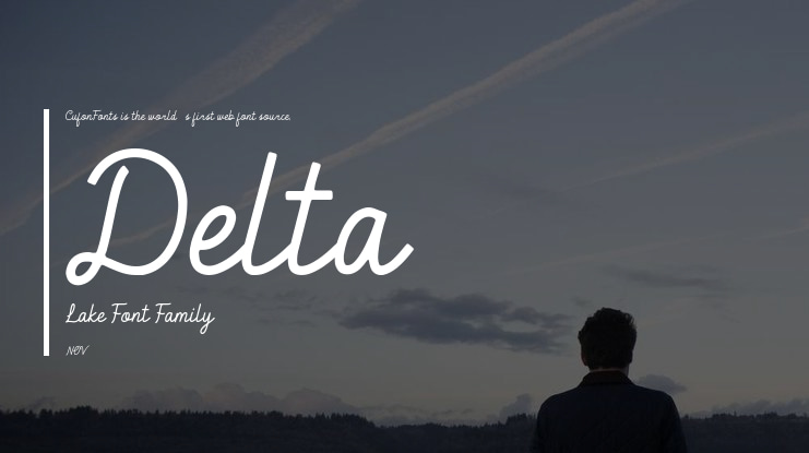 Delta Lake Font