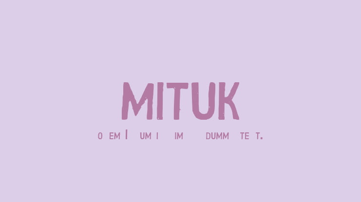 SMITUK Font