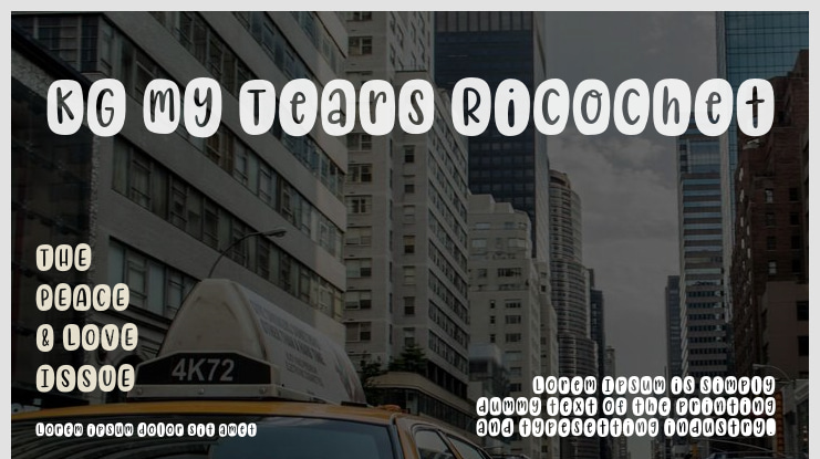 KG My Tears Ricochet Font
