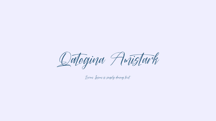 Qategina Amistark Font
