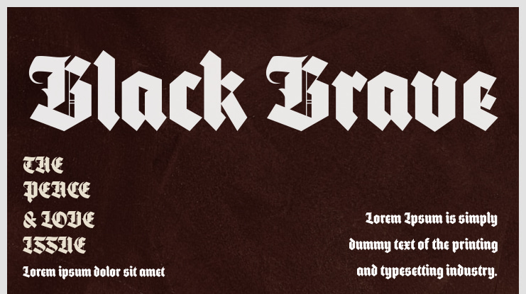 Black Brave Font