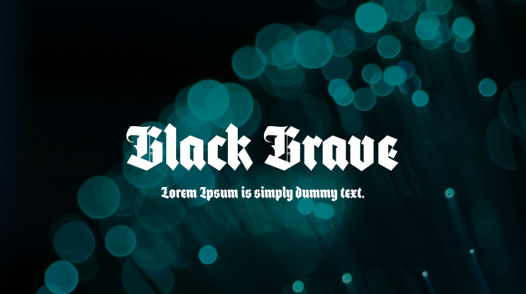 Black Brave Font