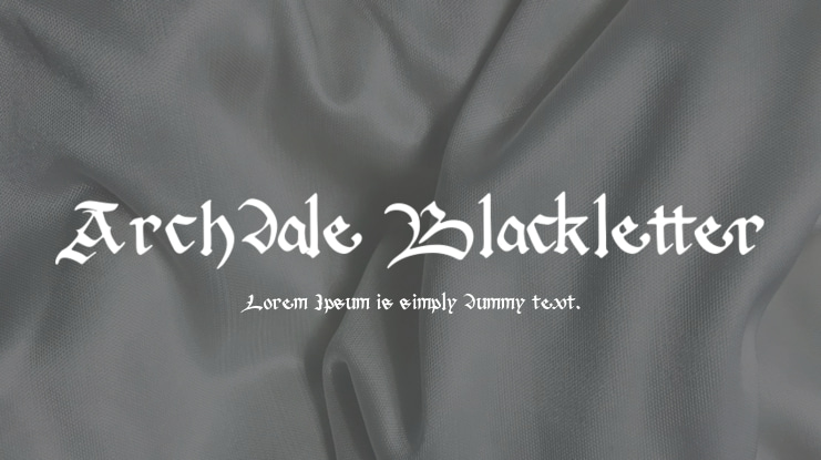 Archdale Blackletter Font